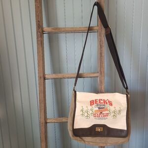 Beck's Corn Canvas Bag with Strap Large